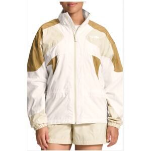 The North Face Windwall Travel Lightweight Windbreaker Gardenia White S